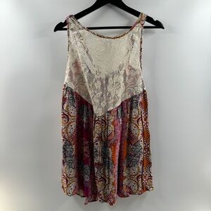 Free People Intimates Lace Front Boho Dress Women’s Size Medium